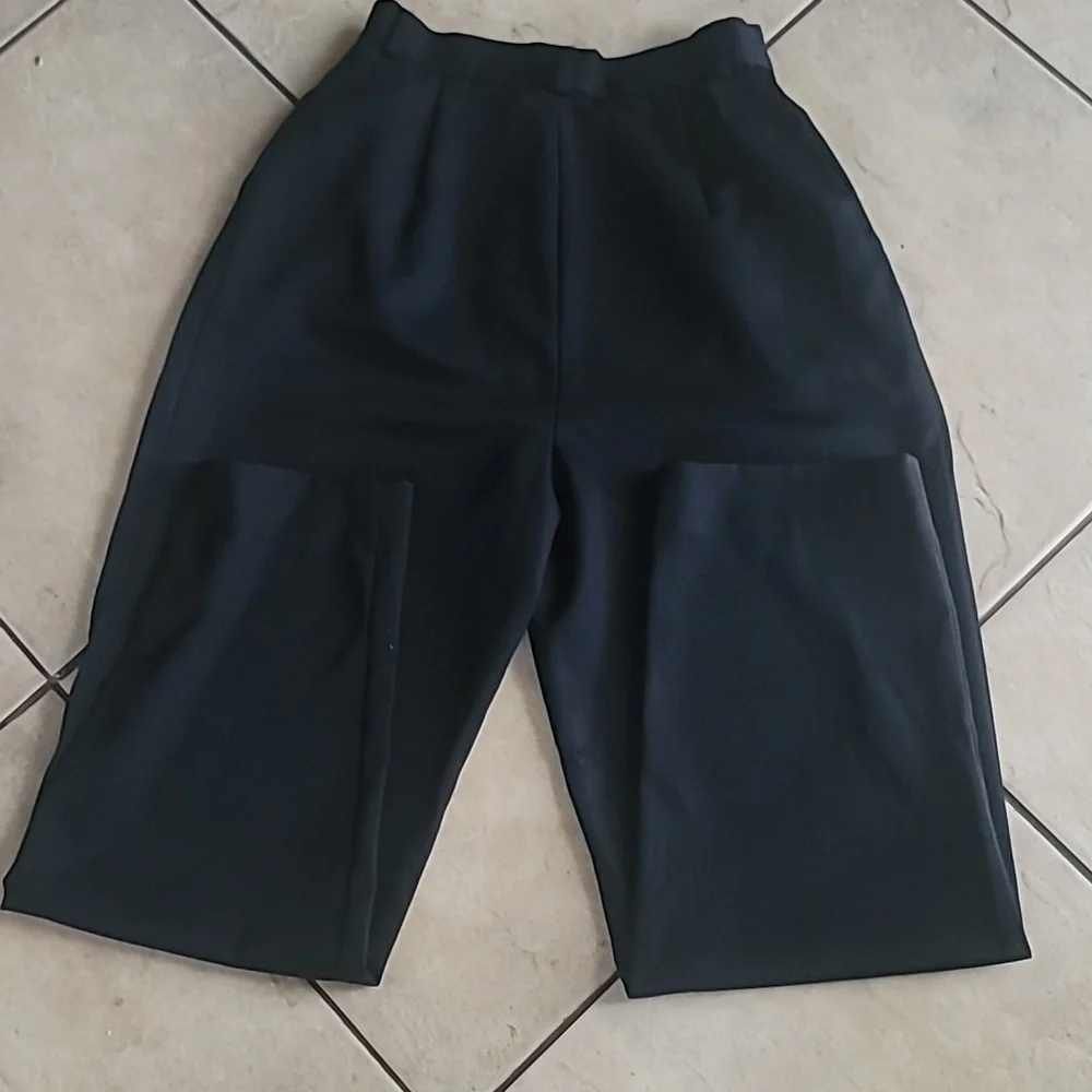Classiques Entier 100% Wool Front Pleat Dress Black Pants SZ 4